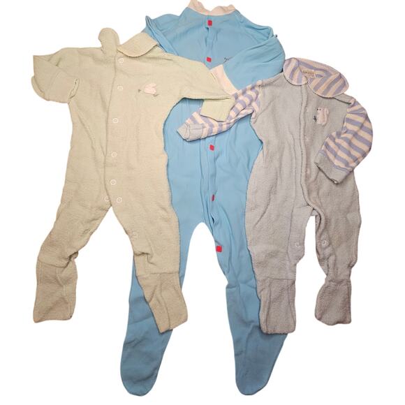 Vintage Baby Sleepers 2 Gerber Babygro Small up to 10lbs (705) - Picture 1 of 8